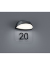 Applique Muga Esterno IP54 Antracite Coppa Numeri Civici Trio Lighting