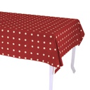 Tovaglia pop pois bordeaux rettangolarecm140x240
