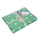 Tovaglia pop pois verde acqua rettangolare cm140x240