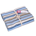 Tovaglia stripe avio tinto in filo cm140x180