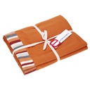Tovaglia Stripe bordeaux bordo cm5 tinto in filo cm140x240