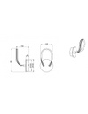 Applique Parete Design Moderno Cromo Led Dimmer 4000k Bologna Trio Lighting