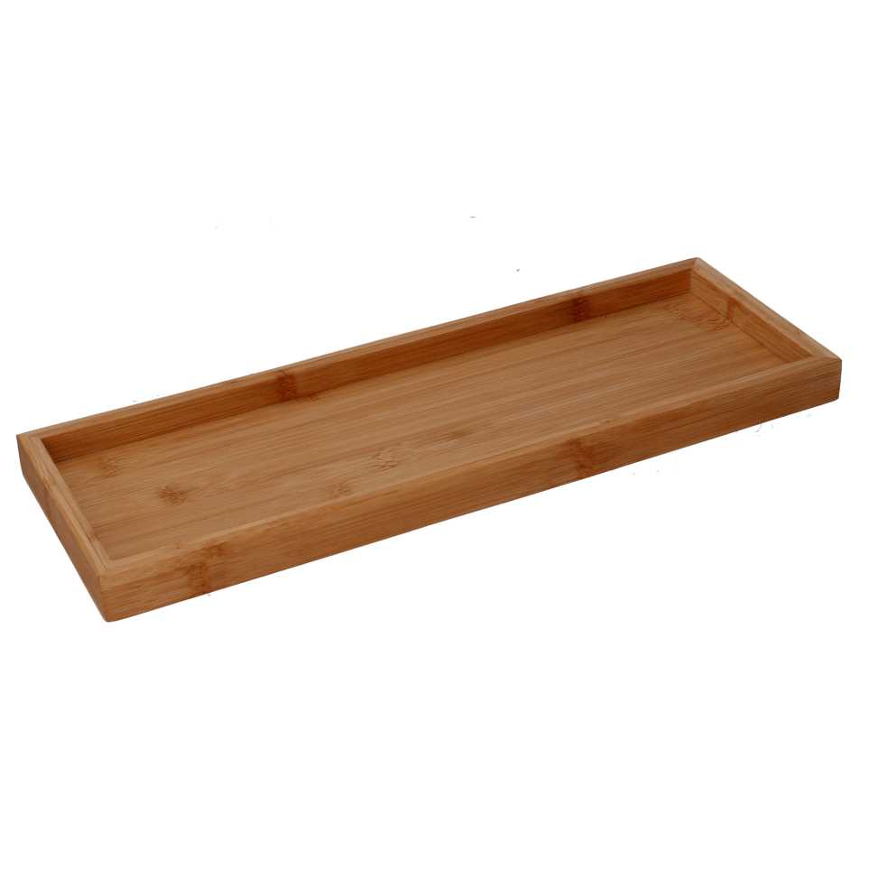 Vassoio bambù naturale rettangolare cm 50x17h2