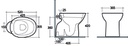 Vaso scarico pavimento rimless