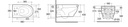 Vaso sospeso Moon rimless con fissaggio nascosto