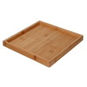 Vassoio bambù naturale quadro cm 25x25h2