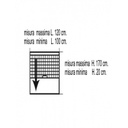 Zanzariera verticale avorio adattabile cm 120 x 170 h