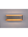 Applique Rettangolare Doppia Emissione Led Arino Legno Nichel Trio Lighting