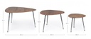 Set 3 tavolino boscage in legno stile industriale