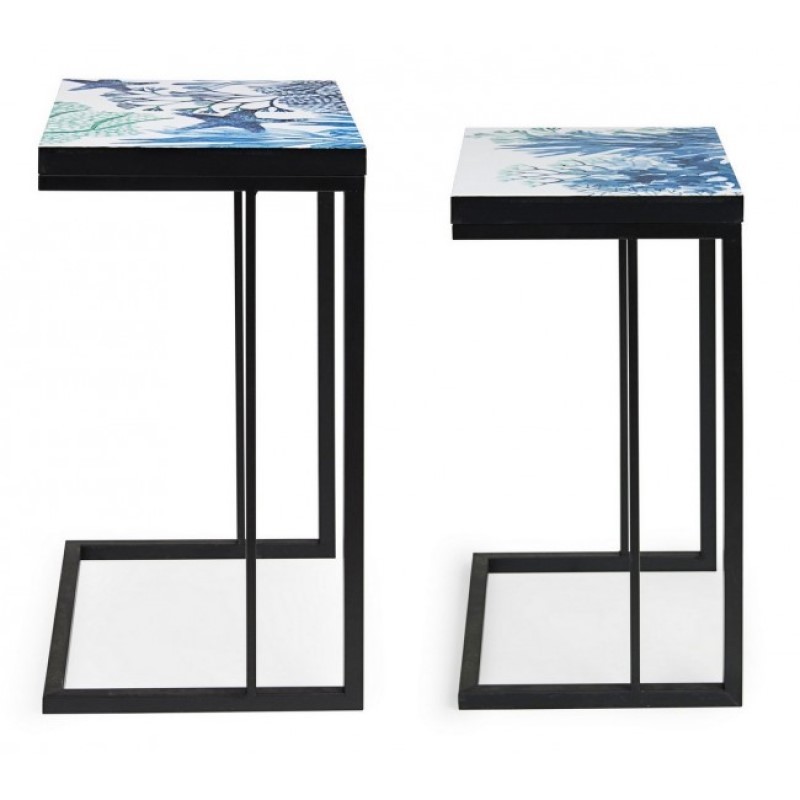 Set due tavolini arredo bizzotto