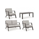 Set salotto Harley coffee 4 pezzi