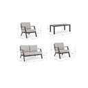 Set salotto Harley coffee 4 pezzi