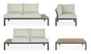 Set salotto giardino Elias antracite