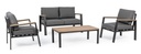 Set salotto giardino Belmar naturale-antracite