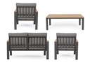 Set salotto giardino Belmar naturale-antracite