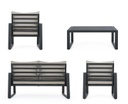 Set salotto giardino Captiva antracite