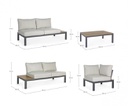 Set salotto giardino Elias antracite