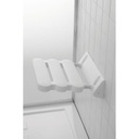 Sgabello Doccia in alluminio e ABS a Ribalta 30,7x23,5 cm
