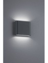 Applique Rettangolare Thames II Led Doppia Emissione IP54 Antracite L11 cm Trio Lighting