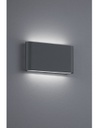 Applique Rettangolare Thames II Led Doppia Emissione IP54 Antracite L17 cm Trio Lighting