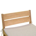 Sgabello legno con cuscini giardino cm 44 x 53 x h 64-85