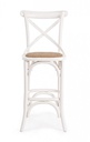 Sgabello rustico Bar Cross bianco