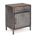 Store little cabinet 1 anta - 1 cassetto in metallo stile industriale 45x34.5x55.20