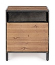 Store little cabinet 1 anta - 1 cassetto in metallo stile industriale 45x34.5x55.20