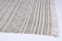 Tappeto stile etnico grigio Giordania cm 140 x 200