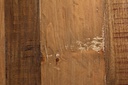 Tavolino bianco in legno riciclato stile design cm Ø90 - 38