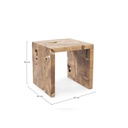 Tavolino Rocio in Legno Cm. 45 x 45h