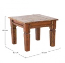 Tavolino in legno stile rustico cm 60x60