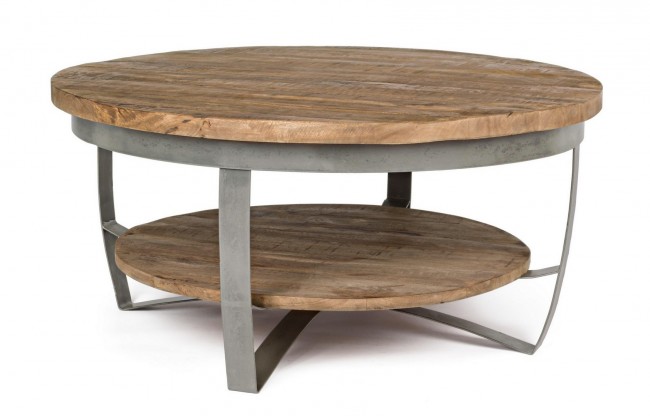 Tavolino in metallo stile industrial cm Ø90 - 43