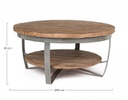 Tavolino in metallo stile industrial cm Ø90 - 43