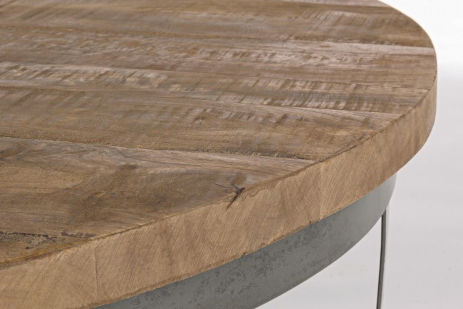 Tavolino in metallo stile industrial cm Ø90 - 43