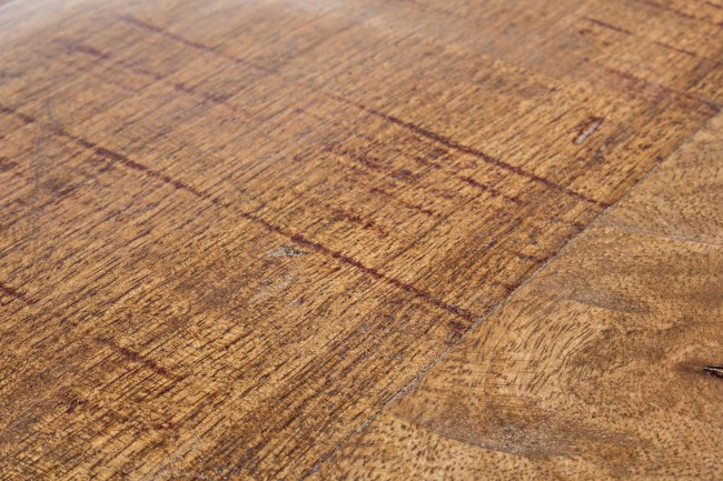 Tavolino bianco in legno riciclato stile design cm Ø90 - 38