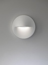Applique Segnapasso Tondo in Alluminio Pressofuso 3W 340 Lumen 3000°K bianco