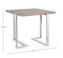 Tavolino in legno stile atmosphere cm 60x60