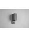 Applique Squadrata Esterno Doppia Emissione Sensore Movimento Roya Antracite IP44 Trio Lighting