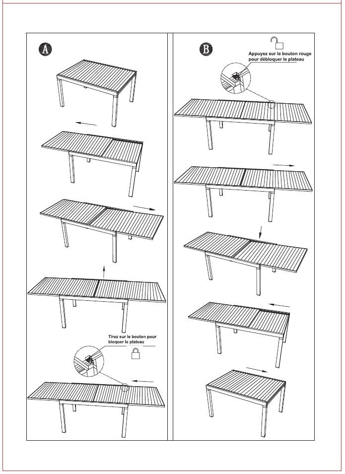 Tavolo alluminio allungabile  da giardino bianco cm 90 x 210-280 x h 73
