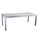 Tavolo alluminio allungabile  da giardino bianco cm 90 x 210-280 x h 73