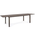 Tavolo arredo giardino allungabile alluminio marrone Hide cm 200-300 x 100