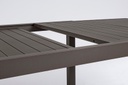 Tavolo arredo giardino allungabile alluminio marrone Hide cm 200-300 x 100