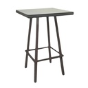 Tavolo bar polyrattan adila quadrato noce 70x70x107h cm