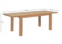 Tavolo allungabile giardino legno teak Bounty