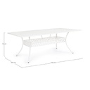 Tavolo da esterno Ivrea rettangolare bianco cm 107x 213