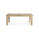 Tavolo da esterno Rettangolare in Legno Teak FSC cm 200-260x 100x h 78