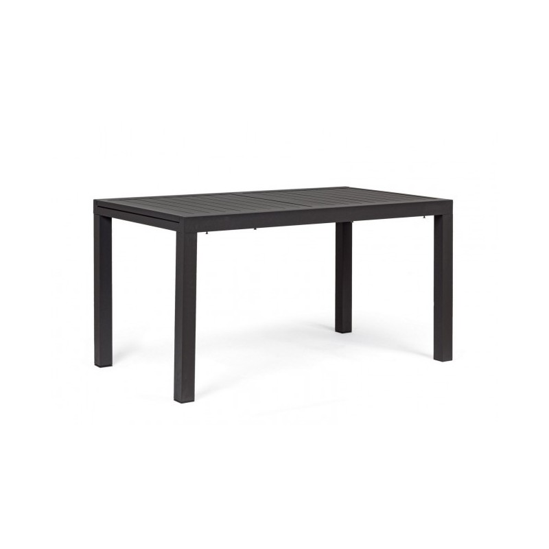 Tavolo da esterno allungabile in alluminio Antracite cm 140-210x77x h75