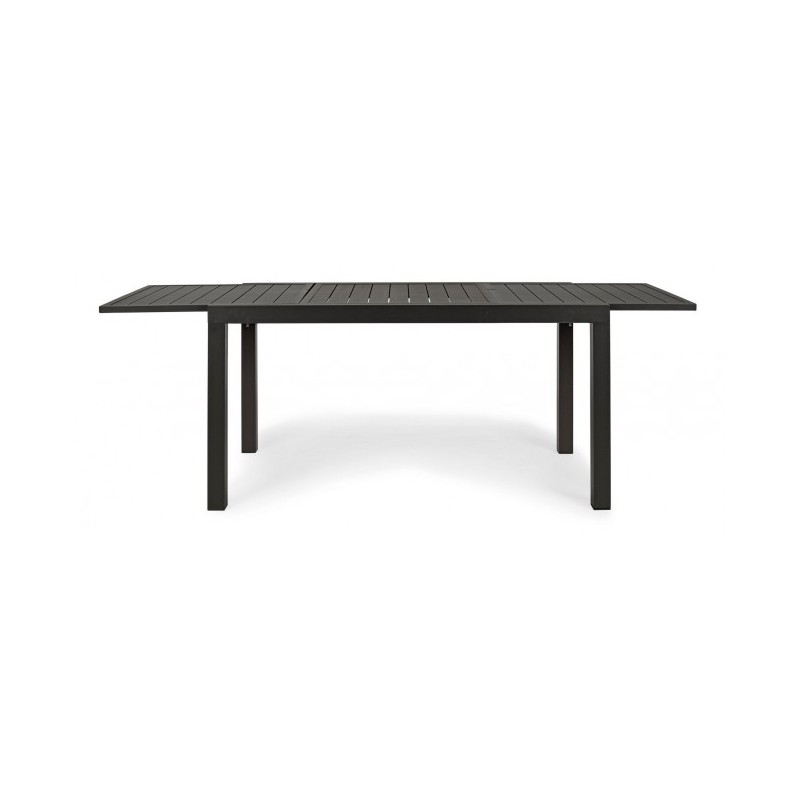 Tavolo da esterno allungabile in alluminio Antracite cm 140-210x77x h75