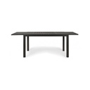 Tavolo da esterno allungabile in alluminio Antracite cm 140-210x77x h75